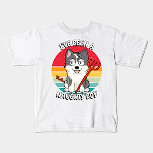 ive been a naughty boy - husky Kids T-Shirt